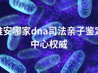 淮安哪家dna司法亲子鉴定中心权威