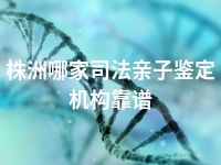 株洲哪家司法亲子鉴定机构靠谱