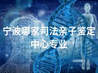 宁波哪家司法亲子鉴定中心专业