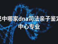 巴中哪家dna司法亲子鉴定中心专业