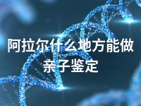 阿拉尔什么地方能做亲子鉴定