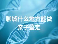 聊城什么地方能做亲子鉴定