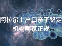 阿拉尔上户口亲子鉴定机构哪家正规