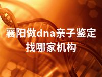 襄阳做dna亲子鉴定找哪家机构