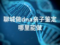 聊城做dna亲子鉴定哪里能做