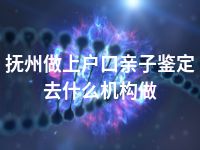 抚州做上户口亲子鉴定去什么机构做