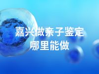 嘉兴做亲子鉴定哪里能做