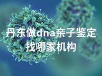 丹东做dna亲子鉴定找哪家机构