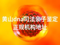 黄山dna司法亲子鉴定正规机构地址