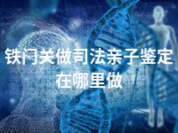 铁门关做司法亲子鉴定在哪里做