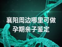 襄阳周边哪里可做孕期亲子鉴定