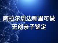 阿拉尔周边哪里可做无创亲子鉴定
