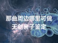 那曲周边哪里可做无创亲子鉴定