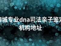 聊城专业dna司法亲子鉴定机构地址