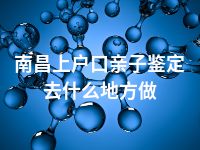 南昌上户口亲子鉴定去什么地方做