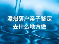 漳州落户亲子鉴定去什么地方做