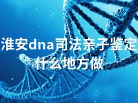 淮安dna司法亲子鉴定什么地方做