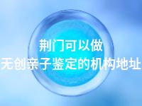 荆门可以做无创亲子鉴定的机构地址
