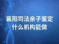 襄阳司法亲子鉴定什么机构能做