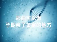 那曲可以做孕期亲子鉴定的地方