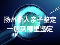 扬州个人亲子鉴定一般到哪里鉴定