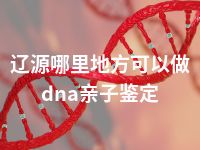 辽源哪里地方可以做dna亲子鉴定