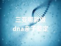 三亚哪能做dna亲子鉴定