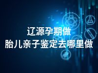 辽源孕期做胎儿亲子鉴定去哪里做