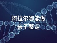 阿拉尔哪能做亲子鉴定