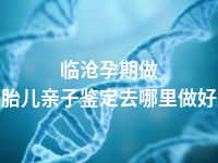临沧孕期做胎儿亲子鉴定去哪里做好