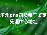 滨州dna司法亲子鉴定受理中心地址