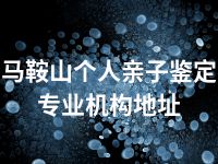 马鞍山个人亲子鉴定专业机构地址