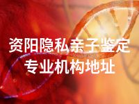 资阳隐私亲子鉴定专业机构地址