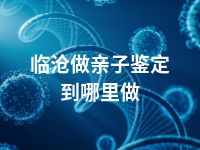 临沧做亲子鉴定到哪里做