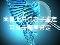 南昌上户口亲子鉴定可以去哪里鉴定