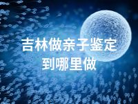 吉林做亲子鉴定到哪里做
