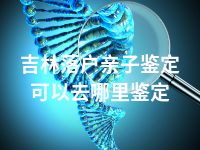 吉林落户亲子鉴定可以去哪里鉴定