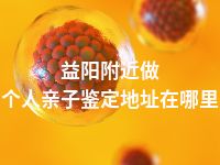 益阳附近做个人亲子鉴定地址在哪里