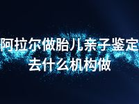 阿拉尔做胎儿亲子鉴定去什么机构做