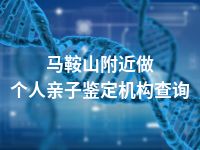 马鞍山附近做个人亲子鉴定机构查询