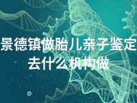 景德镇做胎儿亲子鉴定去什么机构做