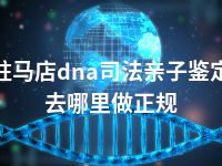 驻马店dna司法亲子鉴定去哪里做正规