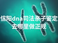 信阳dna司法亲子鉴定去哪里做正规