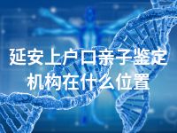 延安上户口亲子鉴定机构在什么位置