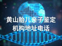 黄山胎儿亲子鉴定机构地址电话