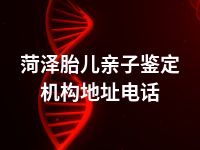 菏泽胎儿亲子鉴定机构地址电话