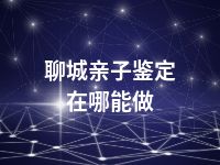 聊城亲子鉴定在哪能做