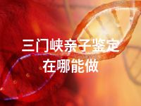 三门峡亲子鉴定在哪能做