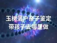 玉树落户亲子鉴定带孩子去哪里做