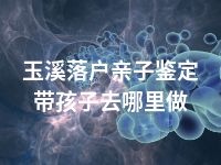 玉溪落户亲子鉴定带孩子去哪里做